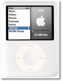 iPod Frontansicht
